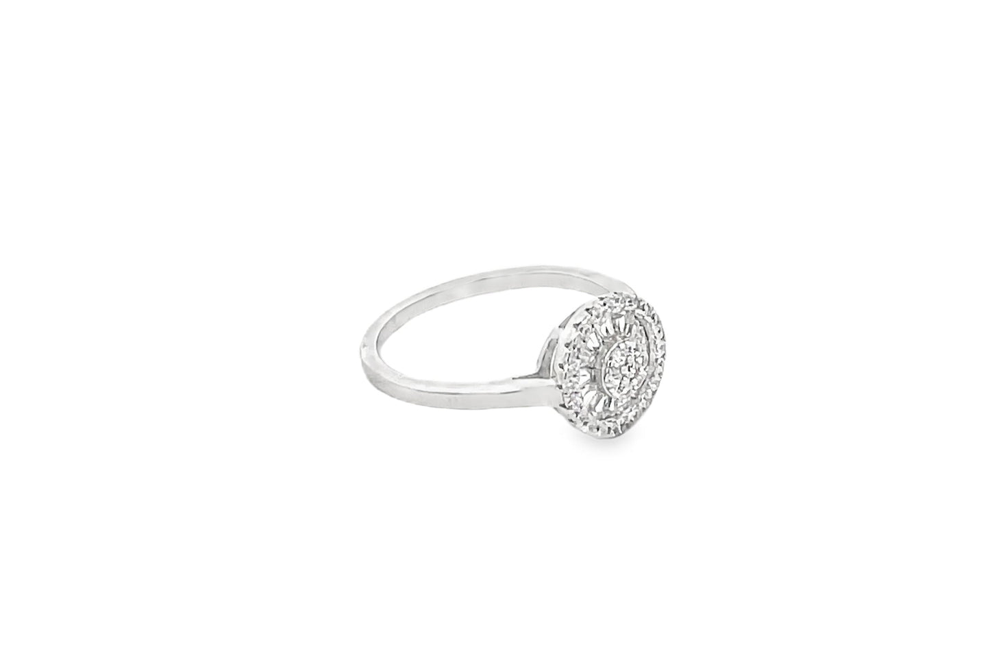 Elegant Halo Ring