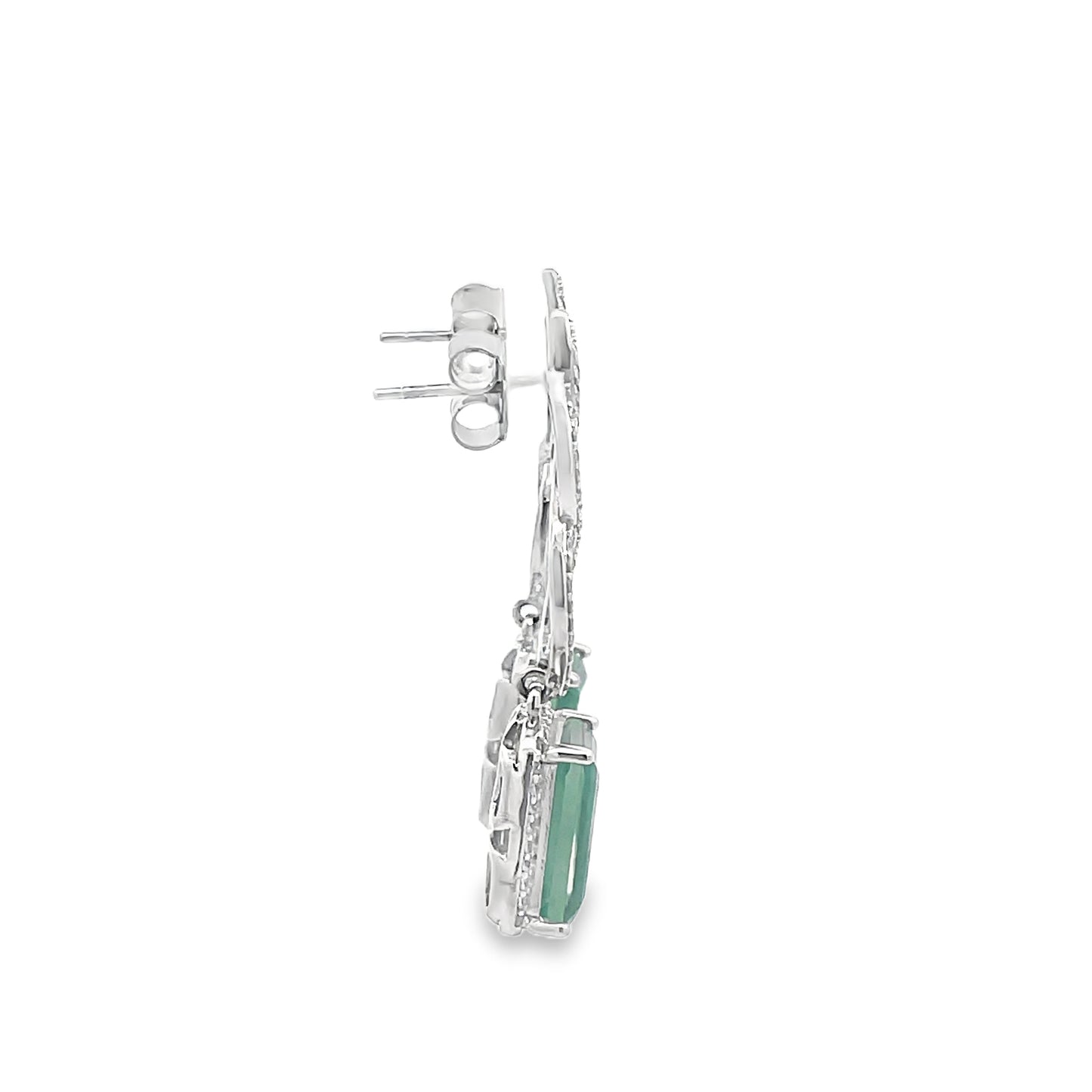 Elegant Emerald Drop Earrings