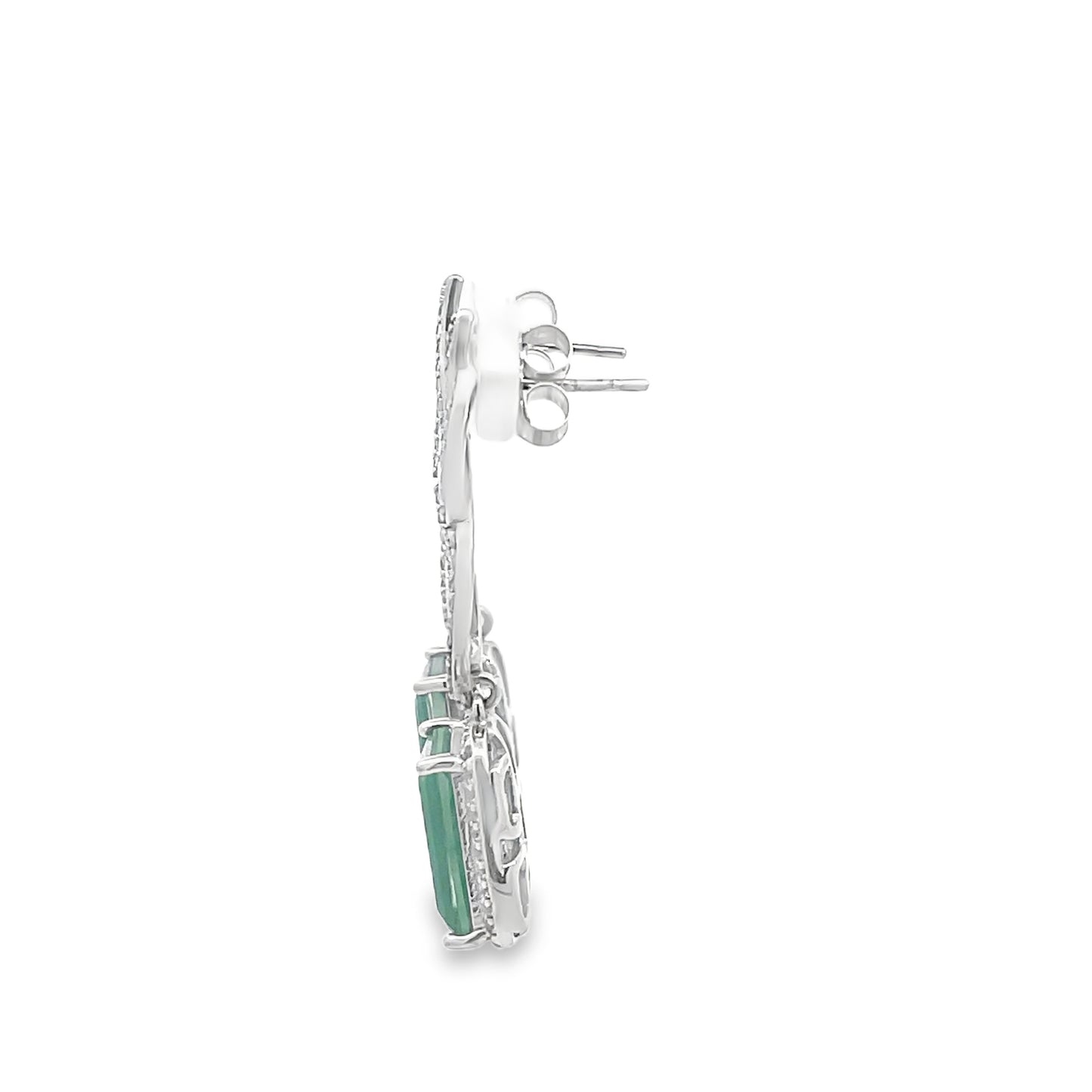 Elegant Emerald Drop Earrings