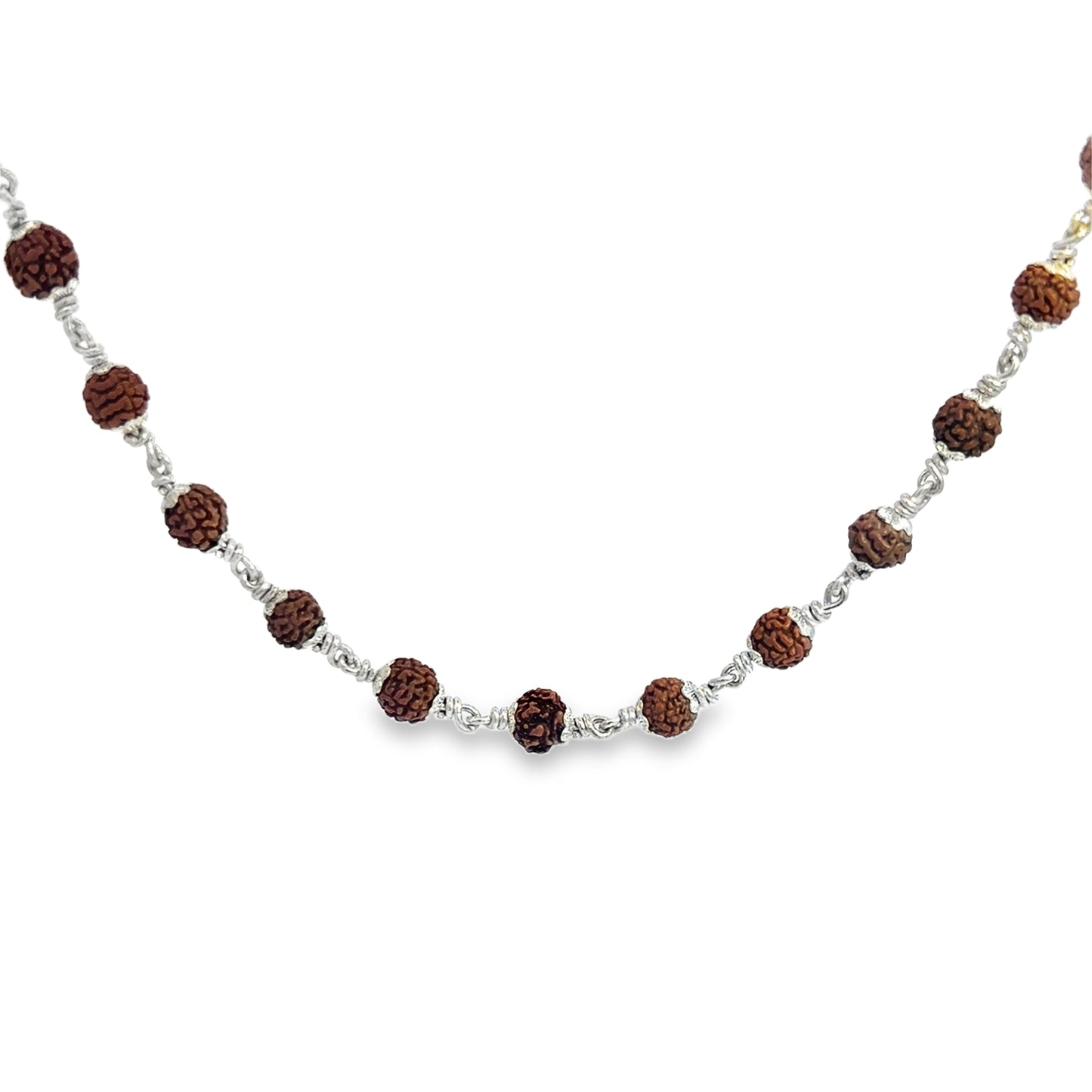 Handcrafted Silver & Bead Strand Necklace