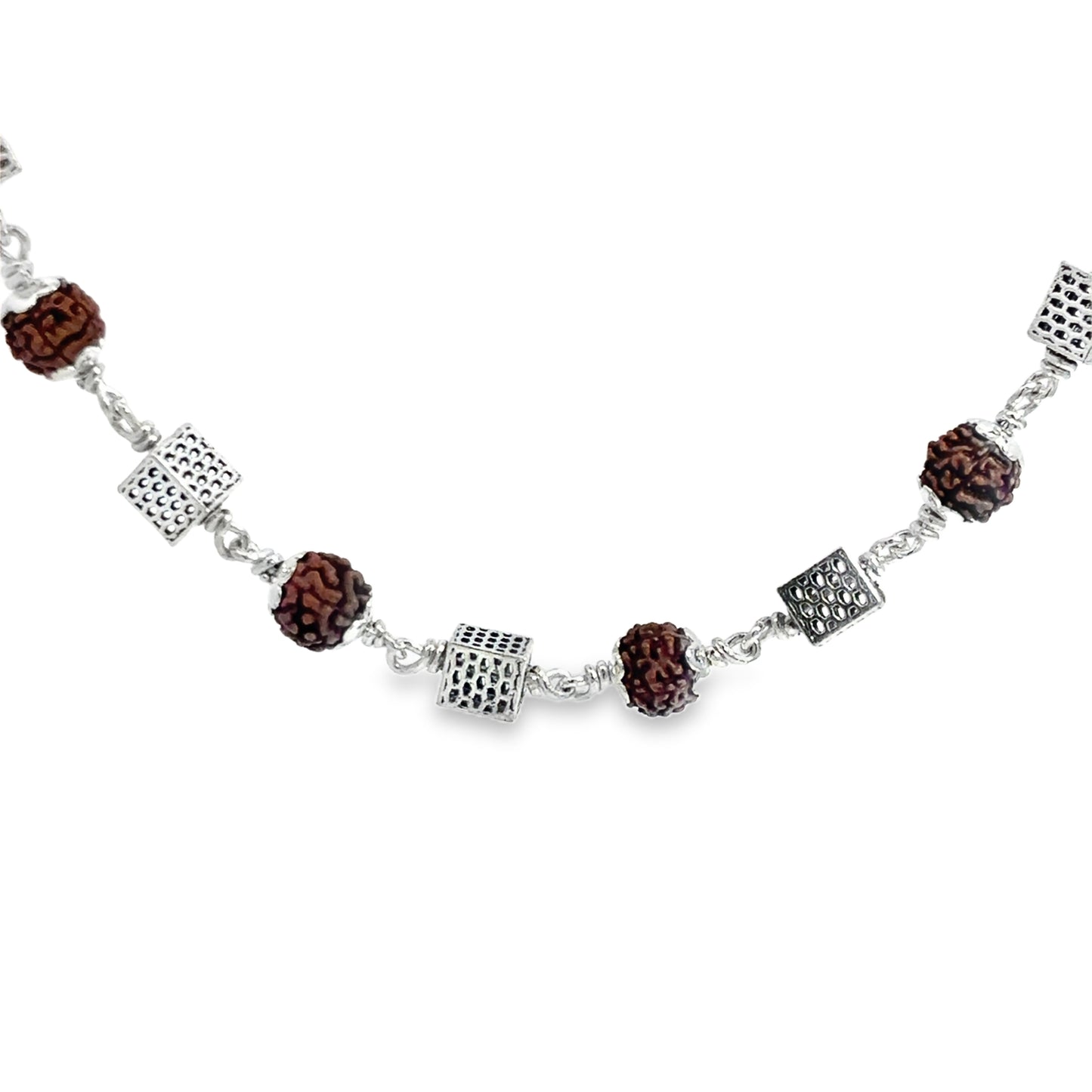 Silver Beaded Necklace