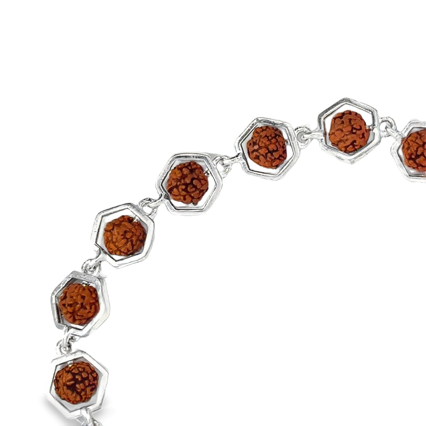 Agate and Silver Chain Bracelet