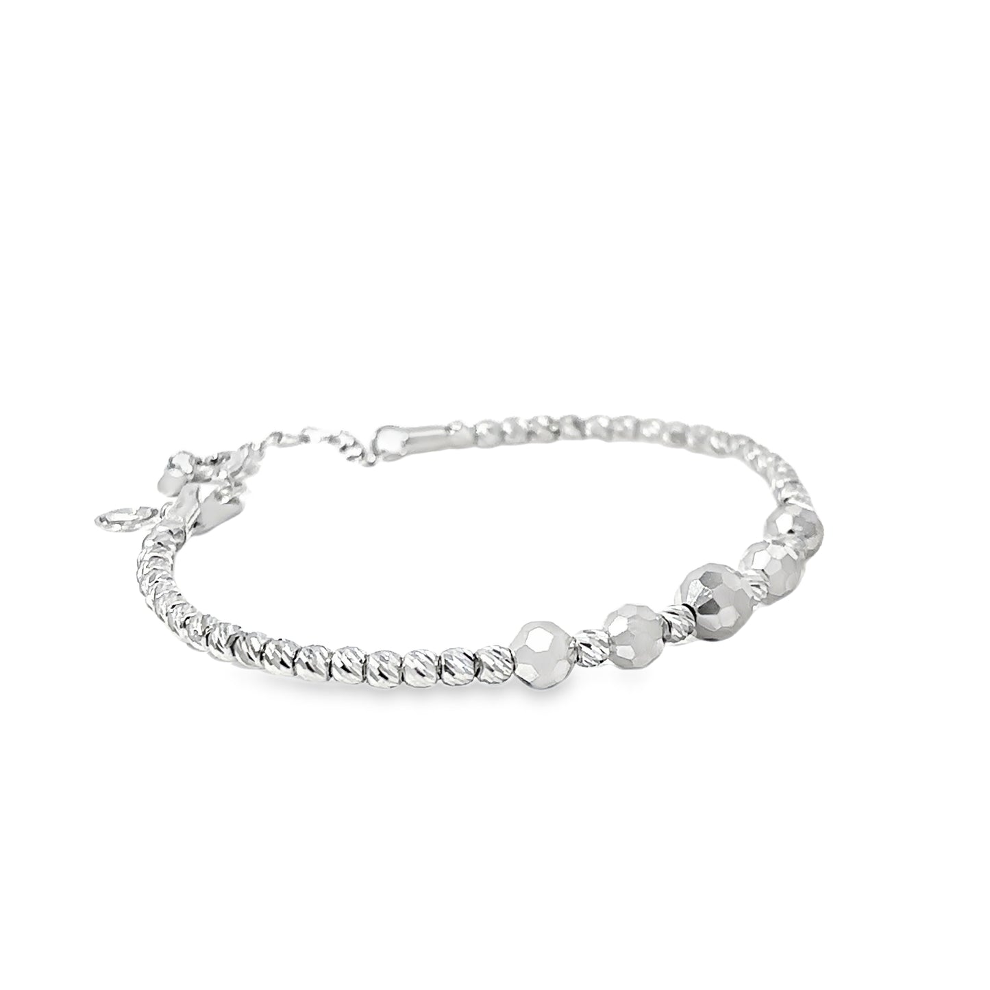 Sterling Silver Beaded Bracelet