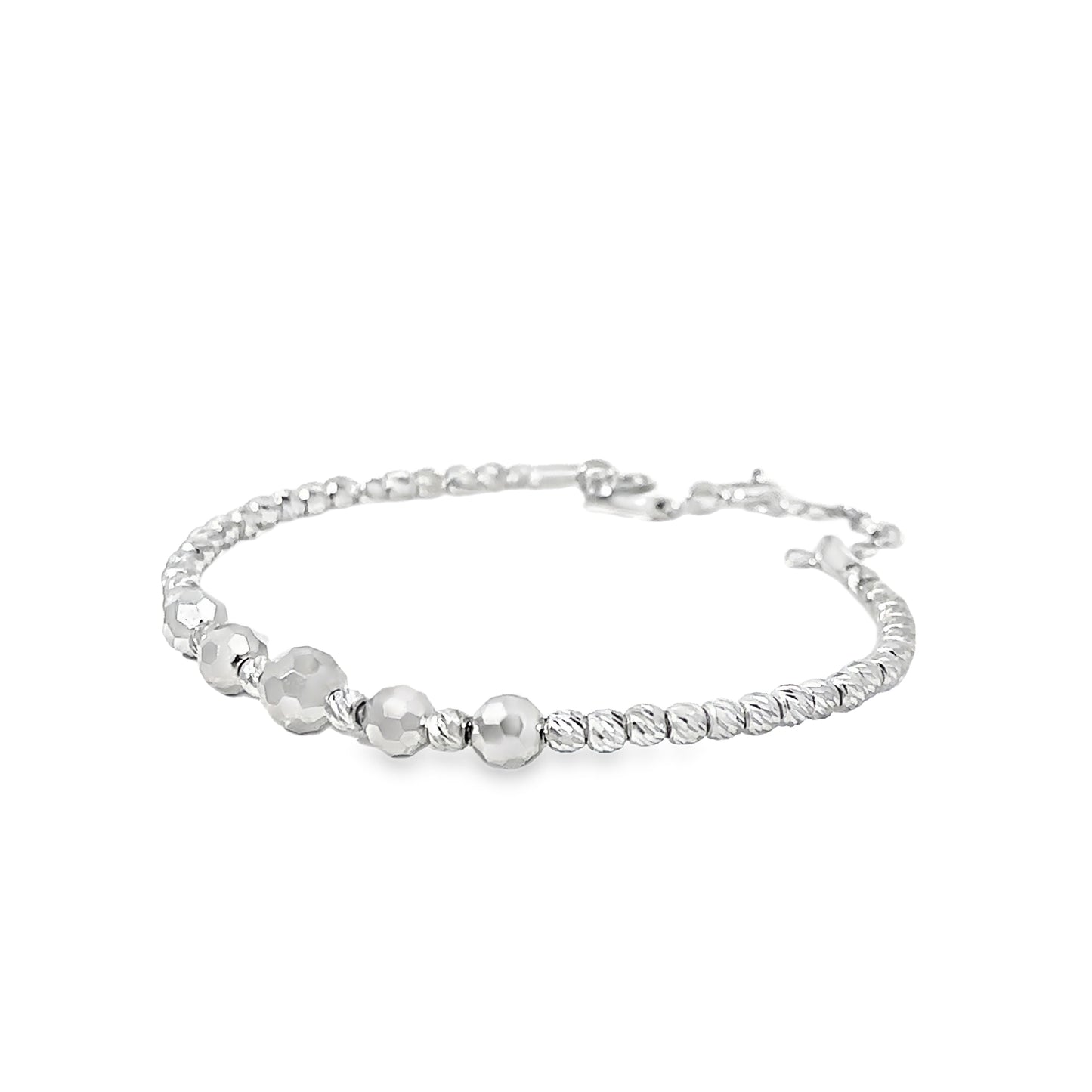 Sterling Silver Beaded Bracelet
