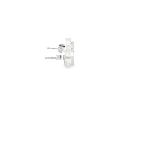 925 Silver Diamond-Shaped Stud Earrings