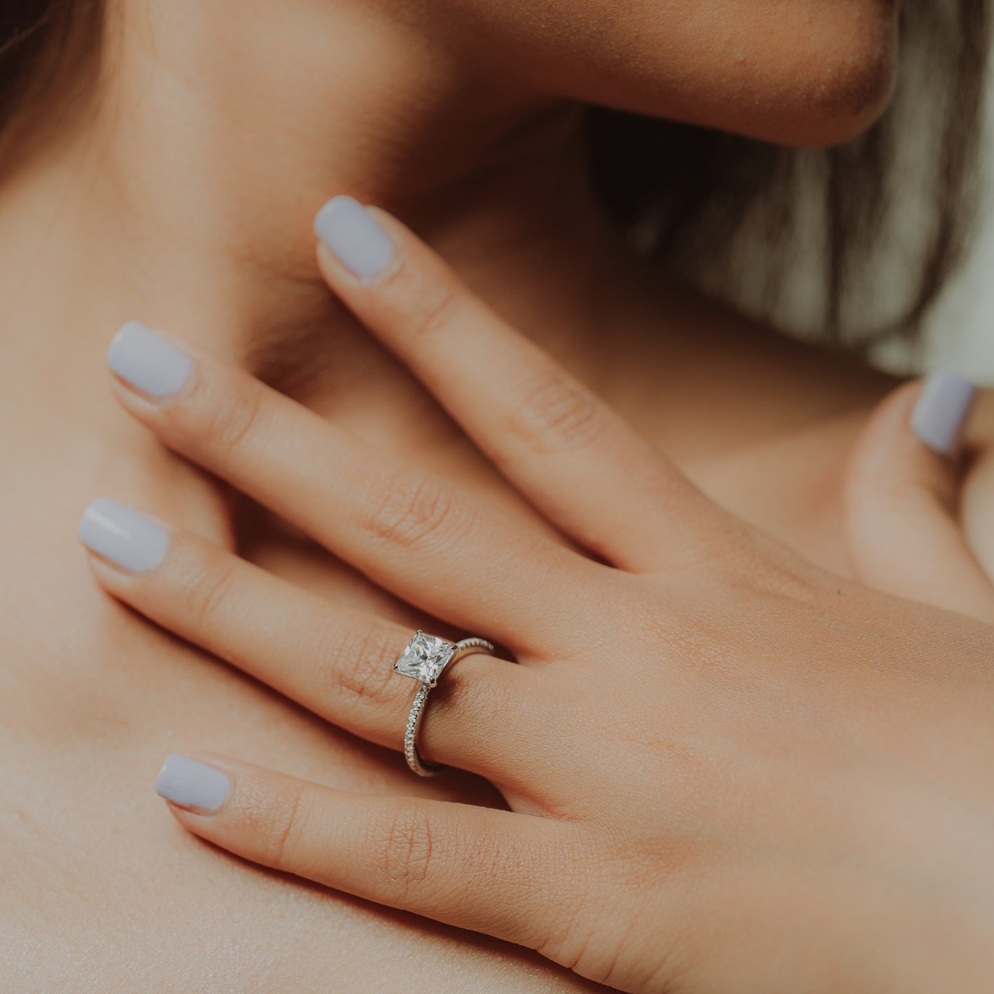 Silver Stereo Hearts Ring