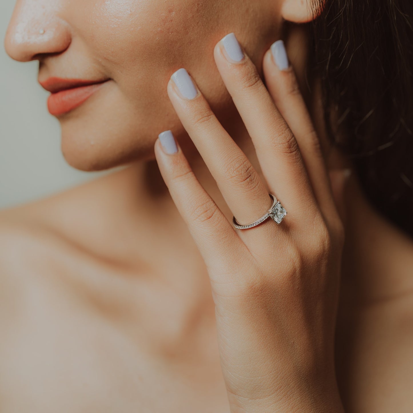 Silver Stereo Hearts Ring