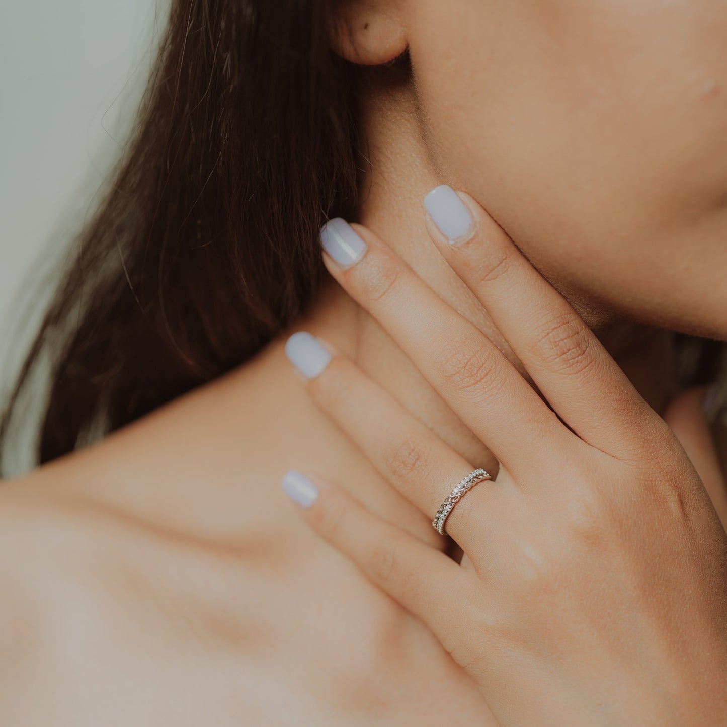 Silver Infinity Charm Ring