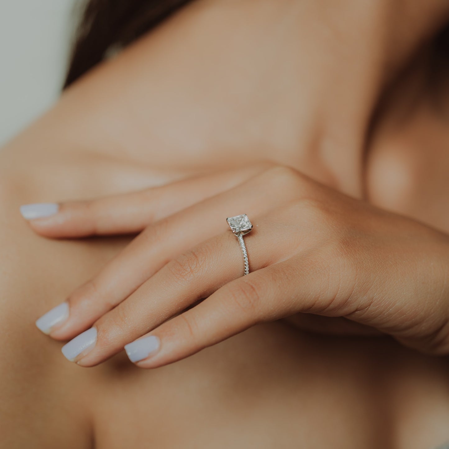 Silver Stereo Hearts Ring