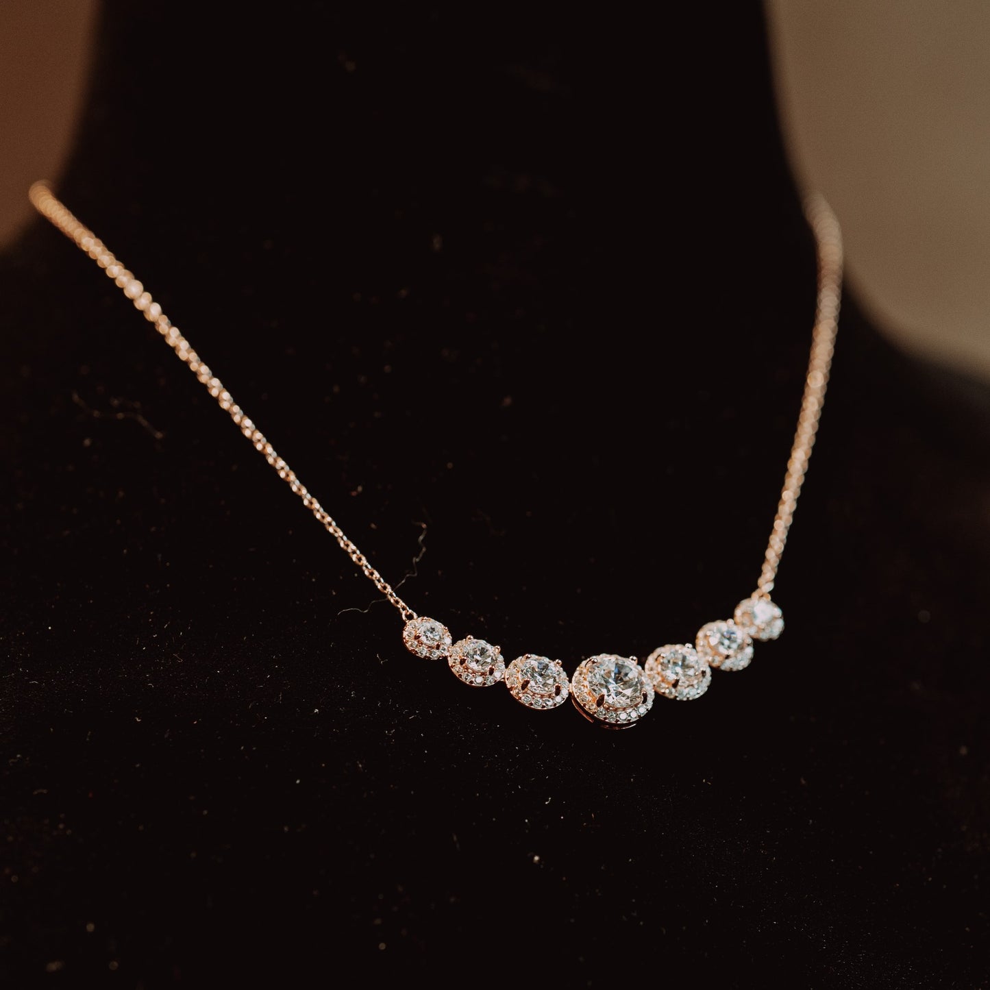 Silver Open Circle Pearl Necklace