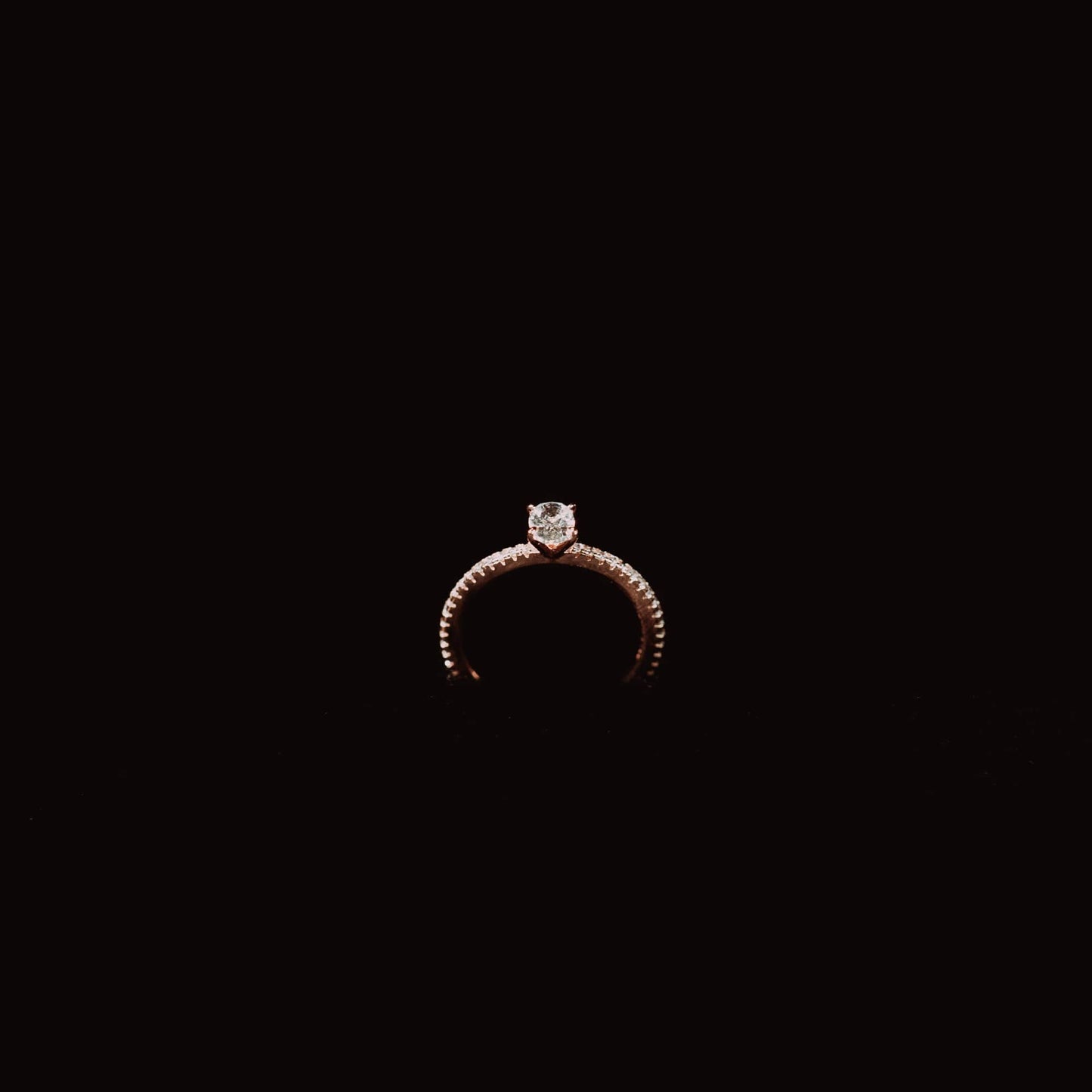 Silver Oval Solitaire Ring