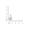 925 Sterling Silver Blooming Petals Round Cubic Zirconia Pendant