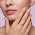 925 Sterling Silver Oval Solitaire CZ Ring