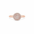 925 Sterling Silver Halo Cluster CZ Ring