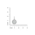 925 Sterling Silver Round Double Halo Cubic Zirconia Solitaire Pendant