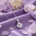 Title:
925 Sterling Silver Dual Heart Pavé Cubic Zirconia Pendant