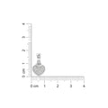 Title:
925 Sterling Silver Dual Heart Pavé Cubic Zirconia Pendant