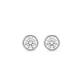 925 Silver Classic Round Solitaire Stud Earrings