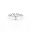 Heart Cut Solitaire Ring – 925 Sterling Silver CZ Engagement Ring for Women