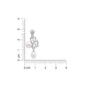 925 Sterling Silver Double Heart Pearl Pendant – Elegant CZ Accent Pearl Charm