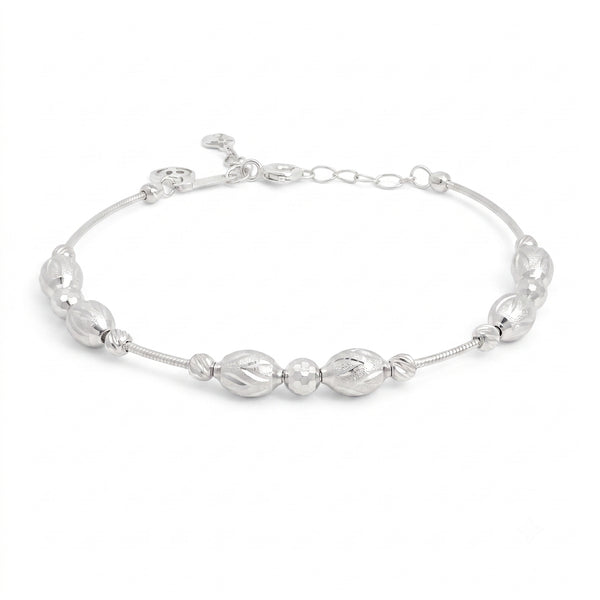 The Contemporary Etched Spindle Snake Chain Kada