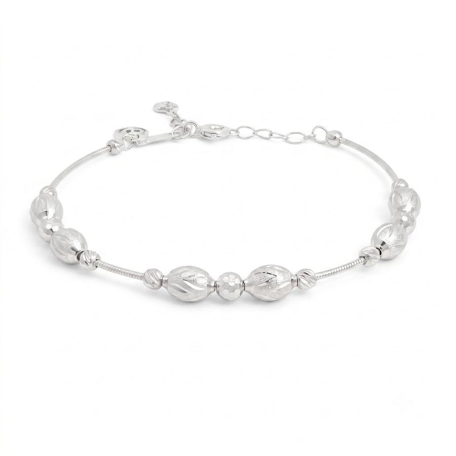 The Contemporary Etched Spindle Snake Chain Kada