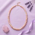 Elegant Multicolor Freshwater Pearl Necklace – 20-Inch 10 mm Classic Pearl Strand with Adjustable Gold-Tone Clasp