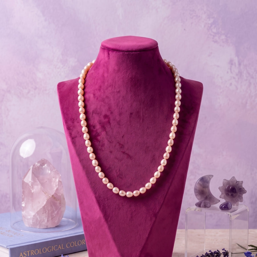 Classic Pink Freshwater Pearl Necklace