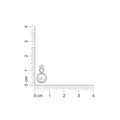 925 Sterling Silver Pearl & CZ Drop Stud Earrings