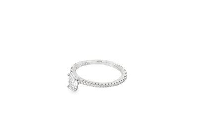 Elegant Oval Solitaire Ring