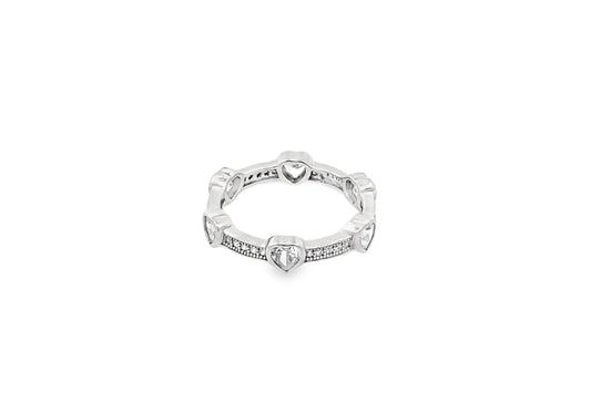 Elegant Silver Heart Ring