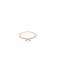 Round Brilliant Cut Diamond Stackable Ring in Polished Rose Gold