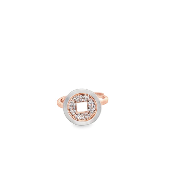 Elegant Rose Gold Ring MOP
