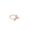 Elegant Rose Gold Whale Tail Ring