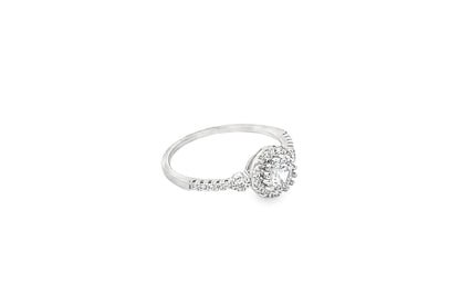 Elegant Halo Ring