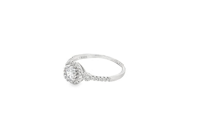Elegant Halo Ring