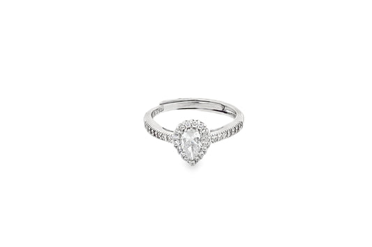 Elegant Pear-Shaped Ring