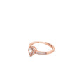 Elegant Rose Gold Teardrop Ring