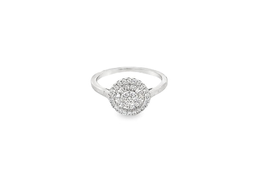 Elegant Halo Ring