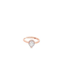 Elegant Rose Gold Teardrop Ring