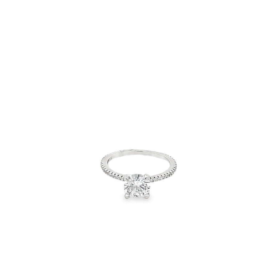 Elegant Silver Engagement Ring