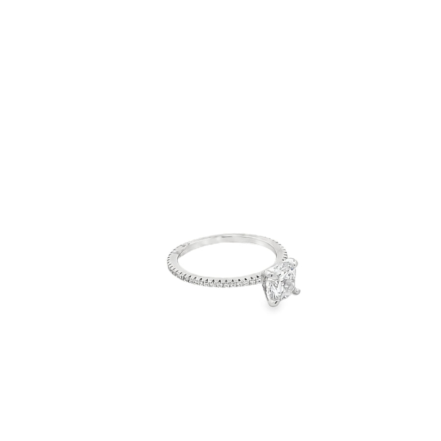 Elegant Silver Engagement Ring