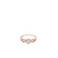 Elegant Rose Gold Ring with Sparkling Gem