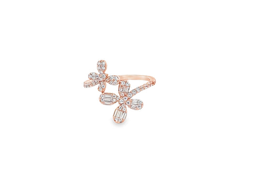 Rose Gold Blooming Flower Ring
