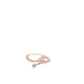 Elegant Rose Gold Ring with Diamonds