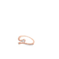 Elegant Rose Gold Ring with Diamonds
