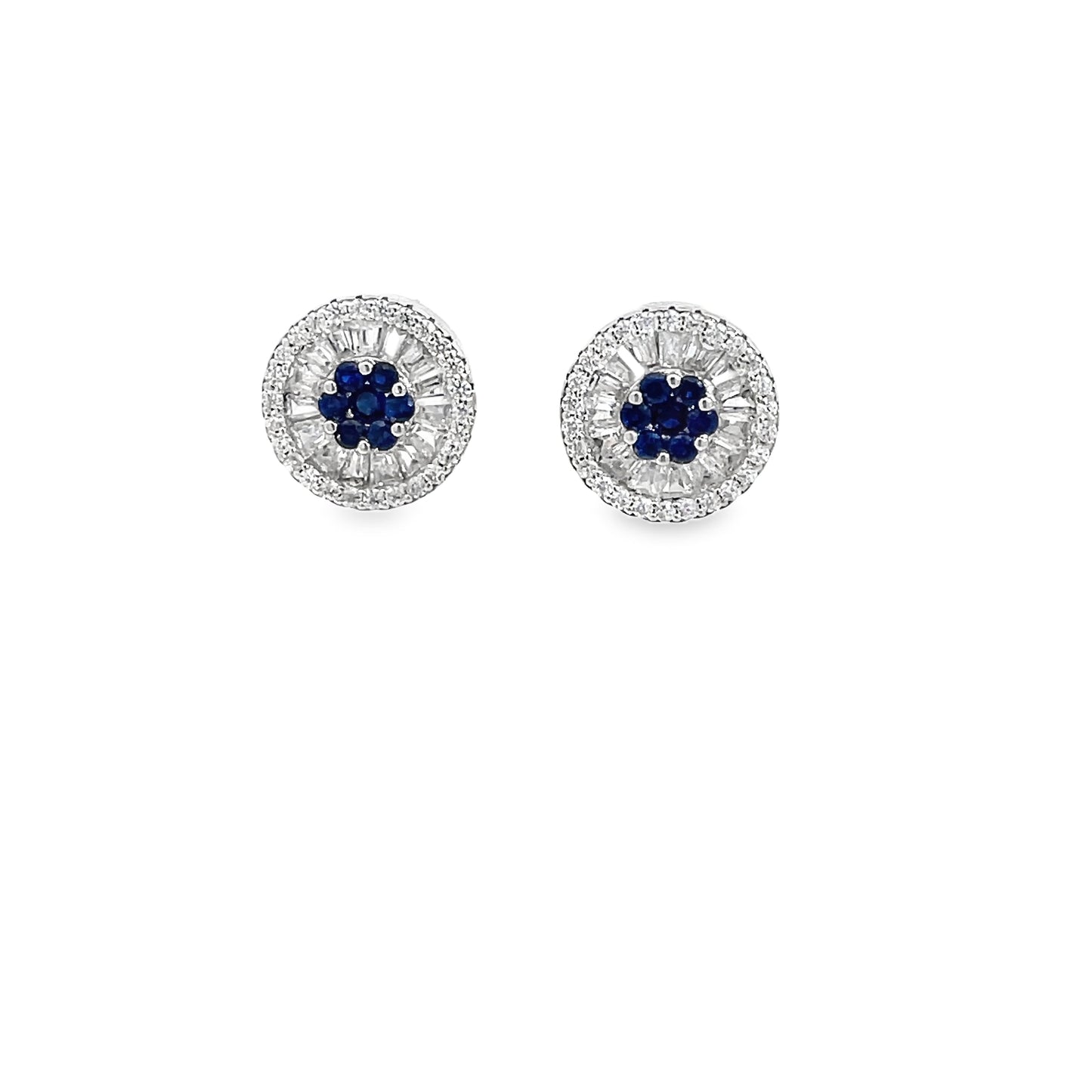 Elegant Sapphire and Diamond Earrings