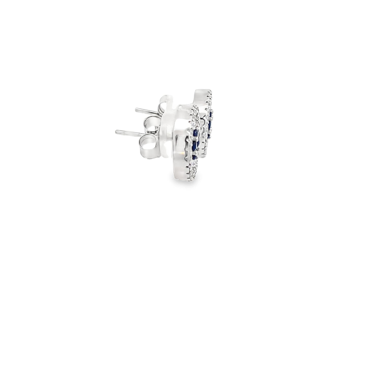 Elegant Sapphire and Diamond Earrings