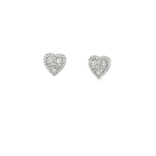 Elegant Heart-Shaped Earrings