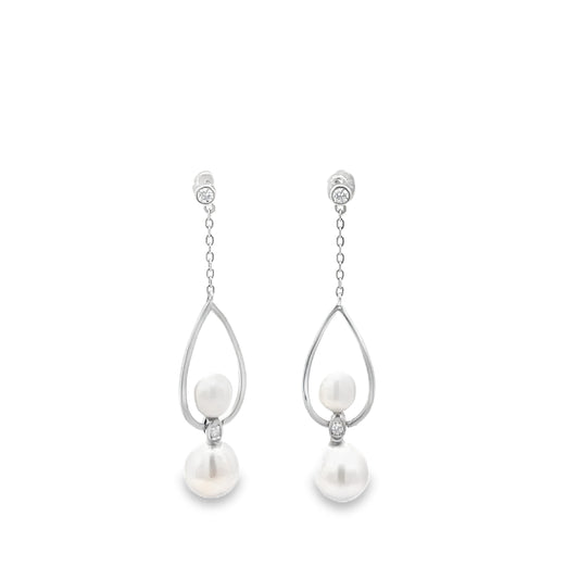 Elegant Pearl Drop Earrings